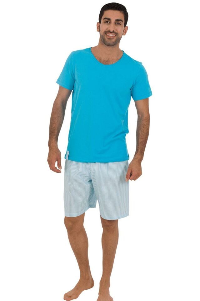 The DON Baba-Oğul Model Erkek Şort-Tişört Takımı Desen 4