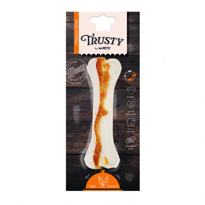 M-PETS TRUSTY CHICKEN PRESS KEMİK 85GR/15,3CM