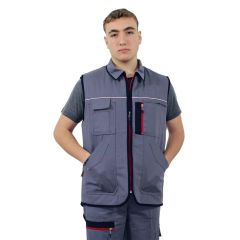 Persmont GY04K Unisex Fermuarlı Gabardin Kışlık Yelek