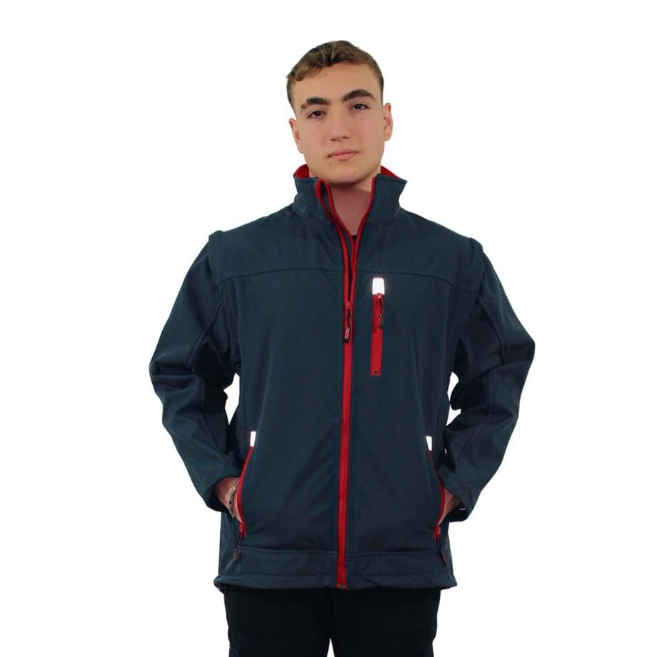 Persmont ÇSMP01 Plus Çıkma Kol Softshell Mont