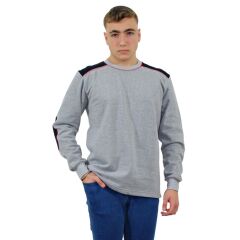 Persmont İBRS01K Unisex İki İplik Robalı Sıfır Yaka Sweat