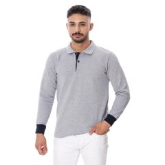 Persmont İPS04K Unisex İki İplik Polo Yaka Sweat