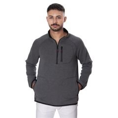 Persmont ÜFS01K Unisex Üç İplik Fermuarlı Cepli Sweat