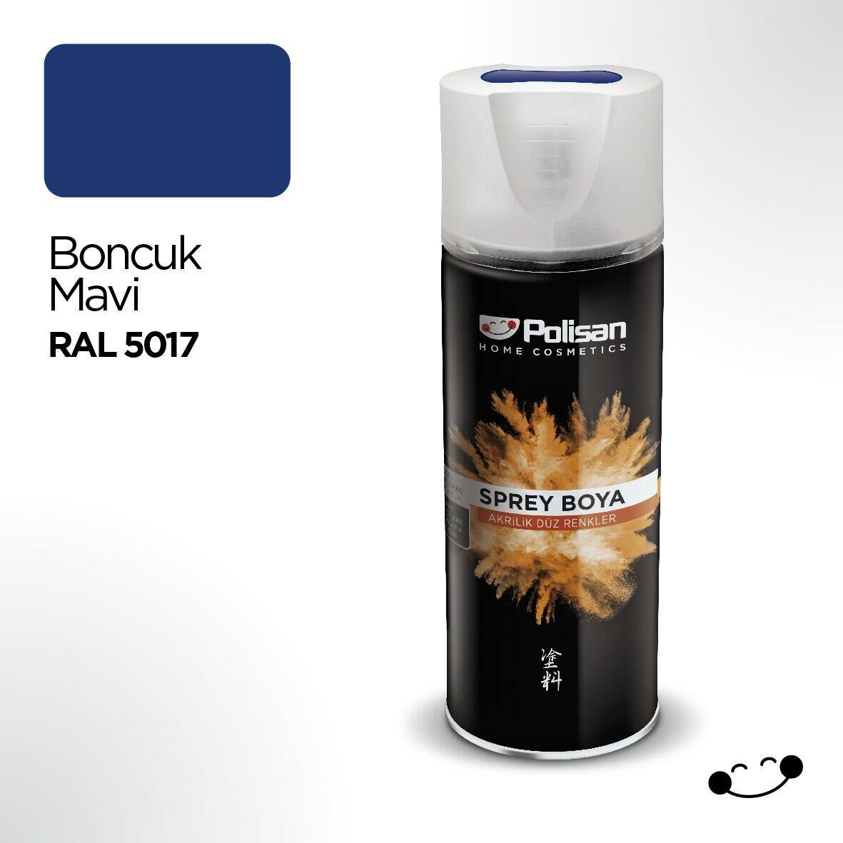 POLİSAN SPREY BOYA AKRİLİK BONCUK MAVİ-RAL 5017