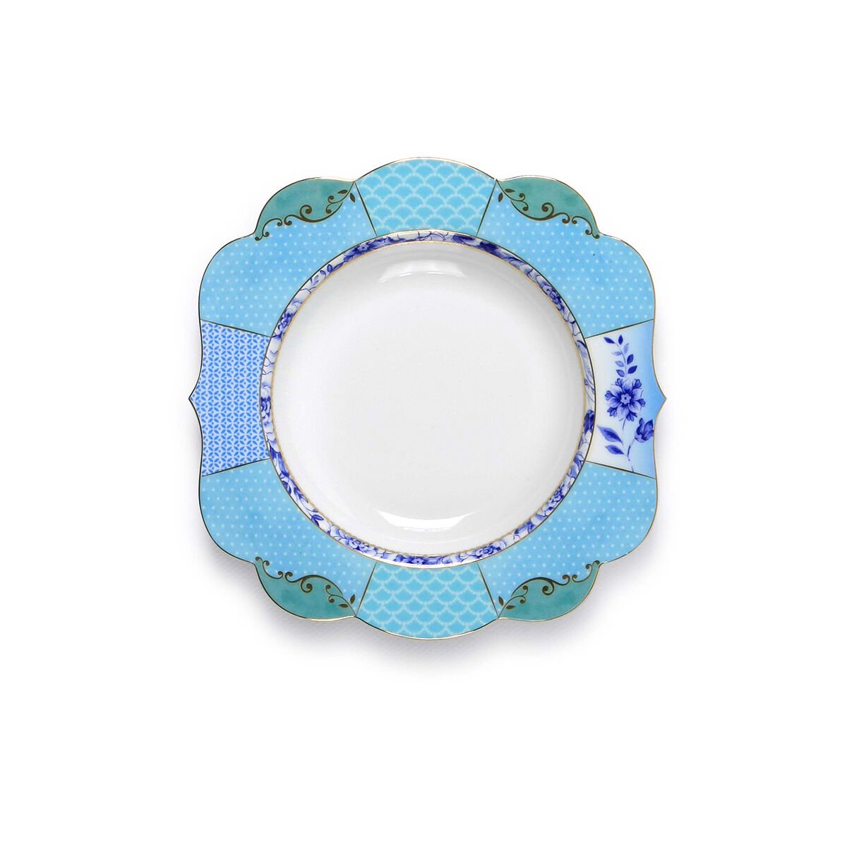 Mavi Porselen Çukur Tabak 23,5 cm Royal Collection by Pip Studio