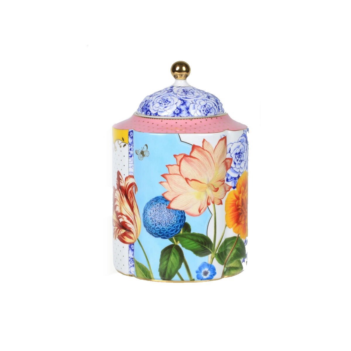 Mavi Pembe Porselen Saklama Kutusu 2750 ml Royal Collection by Pip Studio