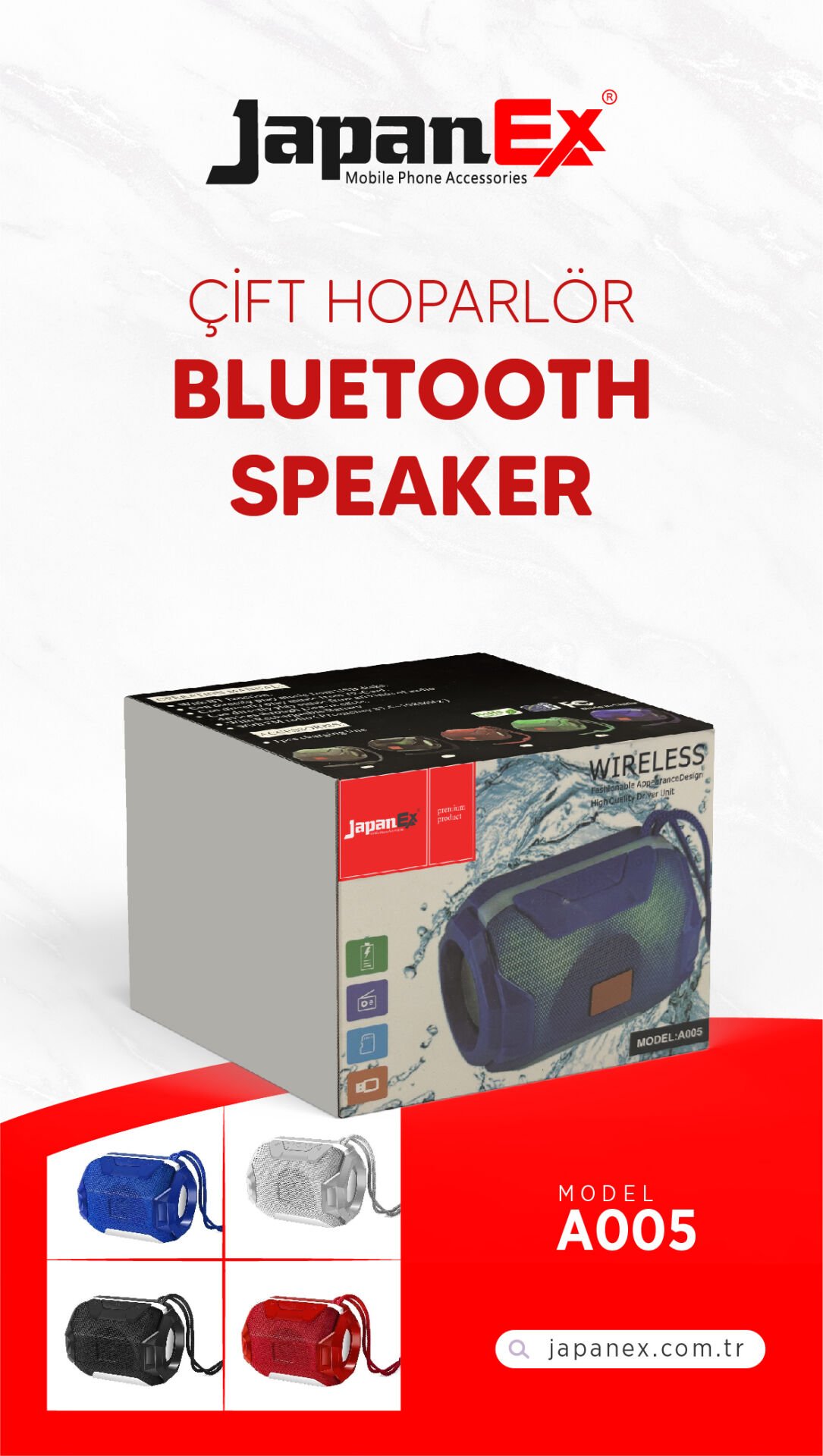 JAPANEX BLUETOOTH SPEAKER A005