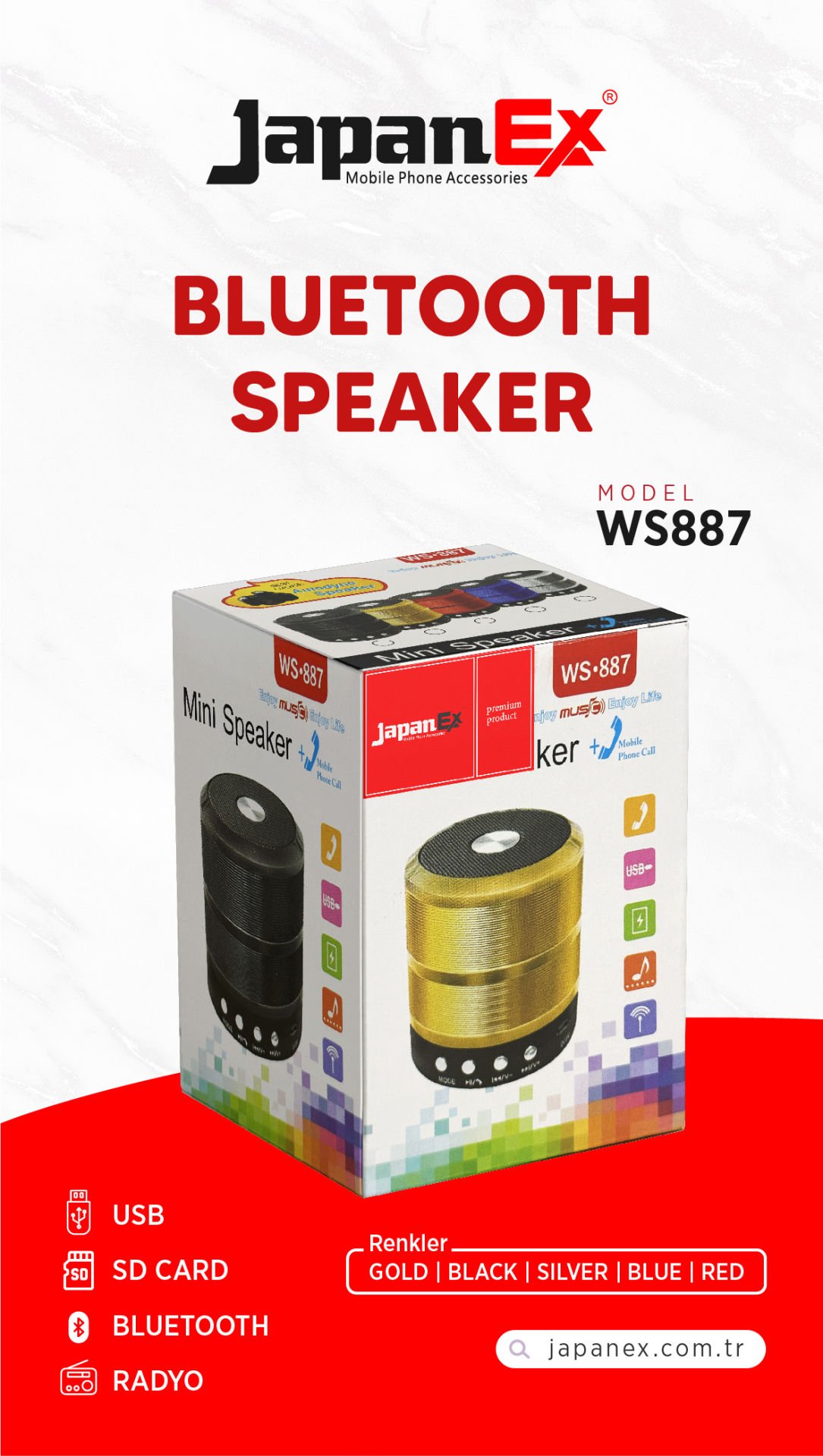 JAPANEX BLUETOOTH SPEAKER S887