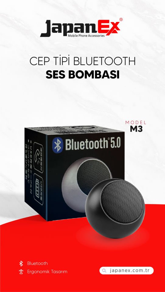 JAPANEX CEP TİPİ BLUETOOTH M3 SPEAKER