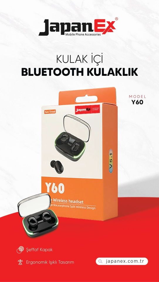 JAPANEX Y60 BLUETOOTH KULAKLIK