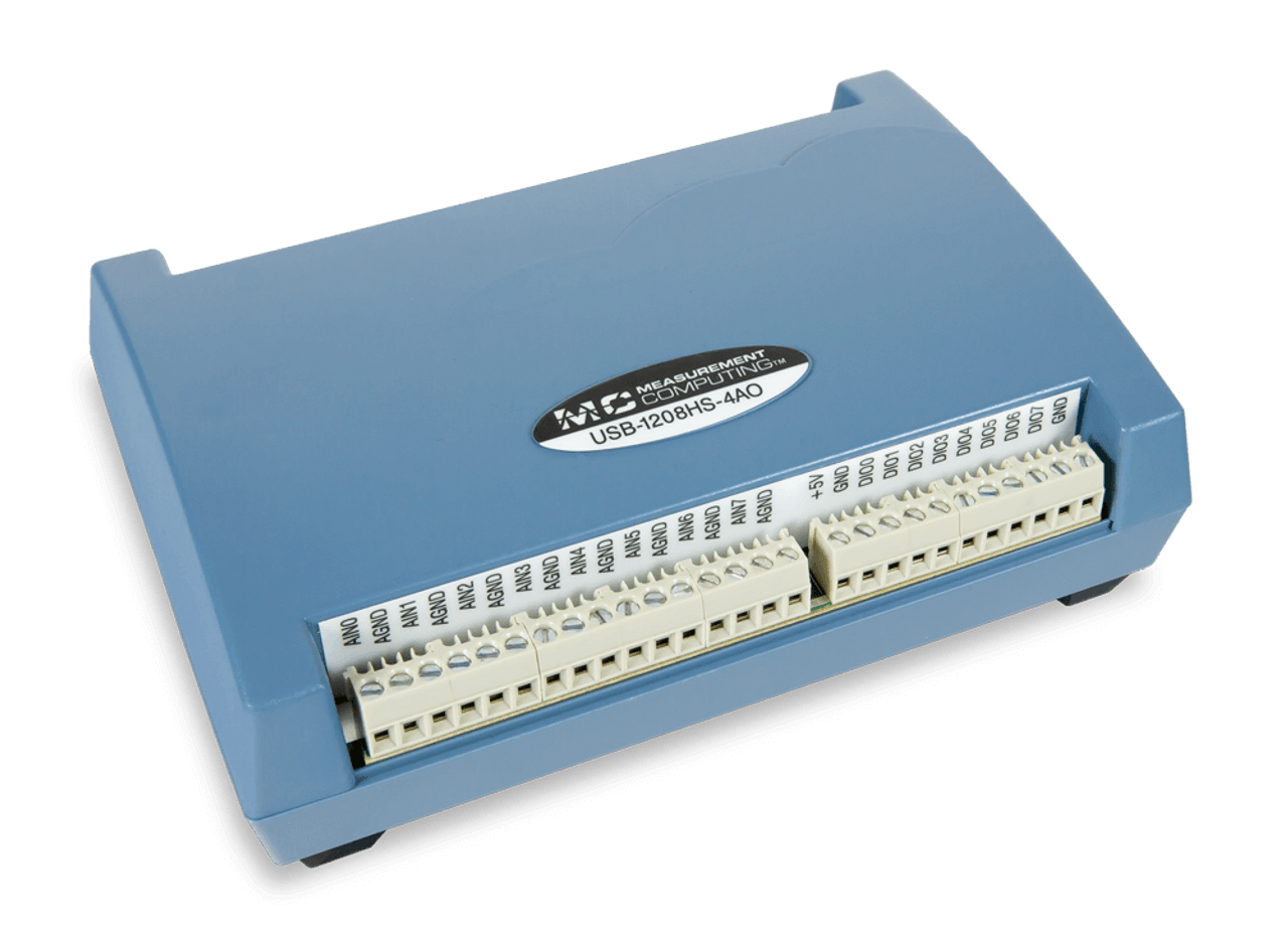 MCC USB-1208HS-4AO: High-Speed USB DAQ Device