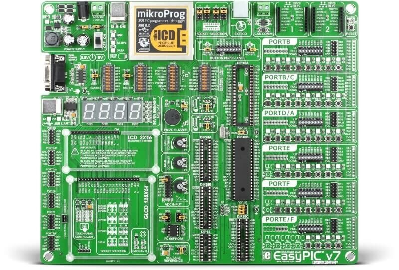 EasyPIC v7 for dsPIC30 Geliştirme Kartı