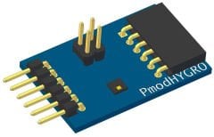 Pmod HYGRO: Digital Humidity and Temperature Sensor