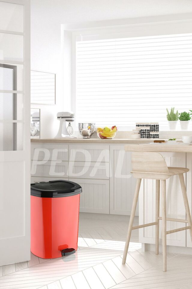 Dust | Pedallı Çöp Kovası 30 Litre, Banyo, Mutfak, Ofis Çöp Kutusu