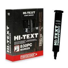 Hi-Text 830PC Koli Kalemi Kesik Uçlu Permanent Siyah