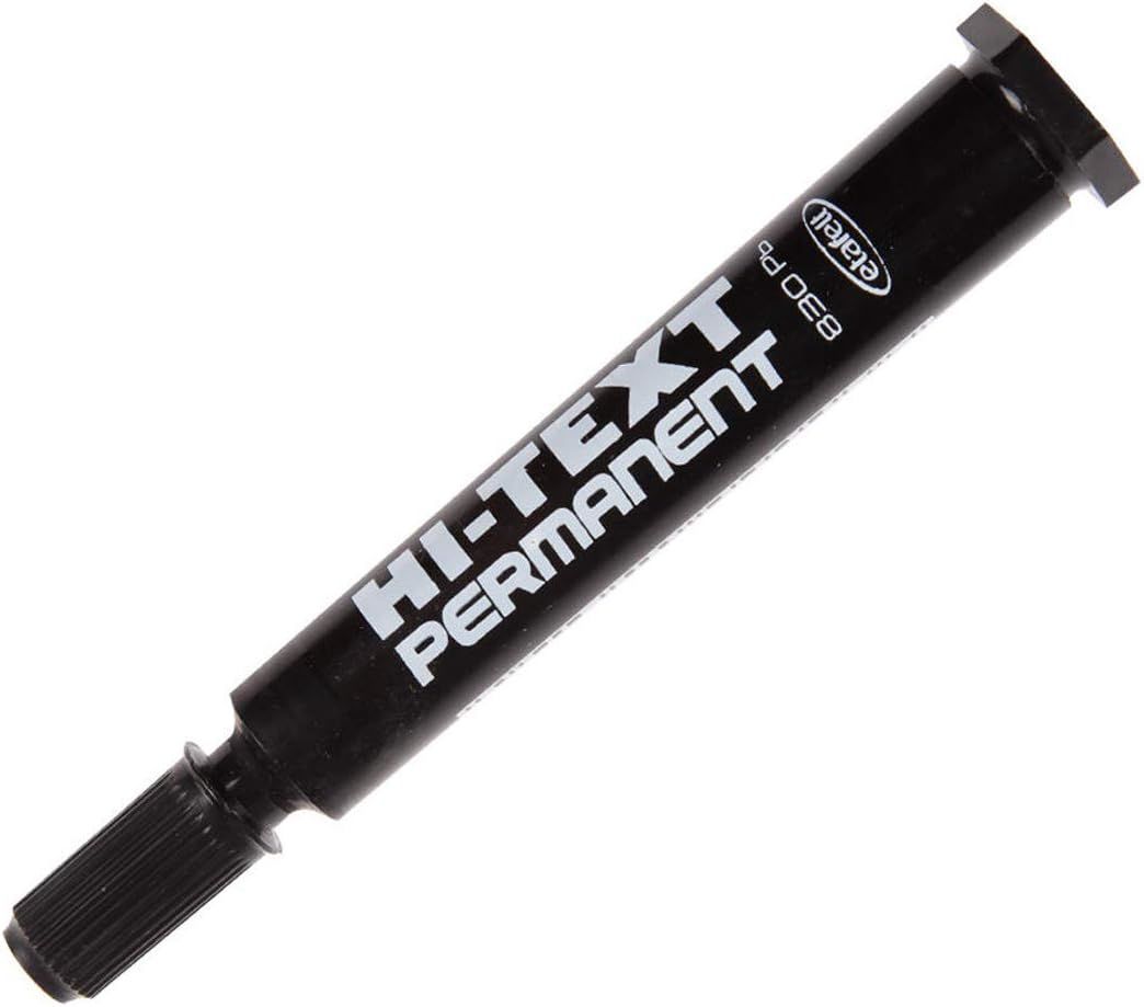 Hi-Text 830PC Koli Kalemi Kesik Uçlu Permanent Siyah