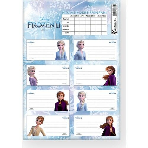 Keskin Color Frozen 3'lü Ders Programlı Etiket
