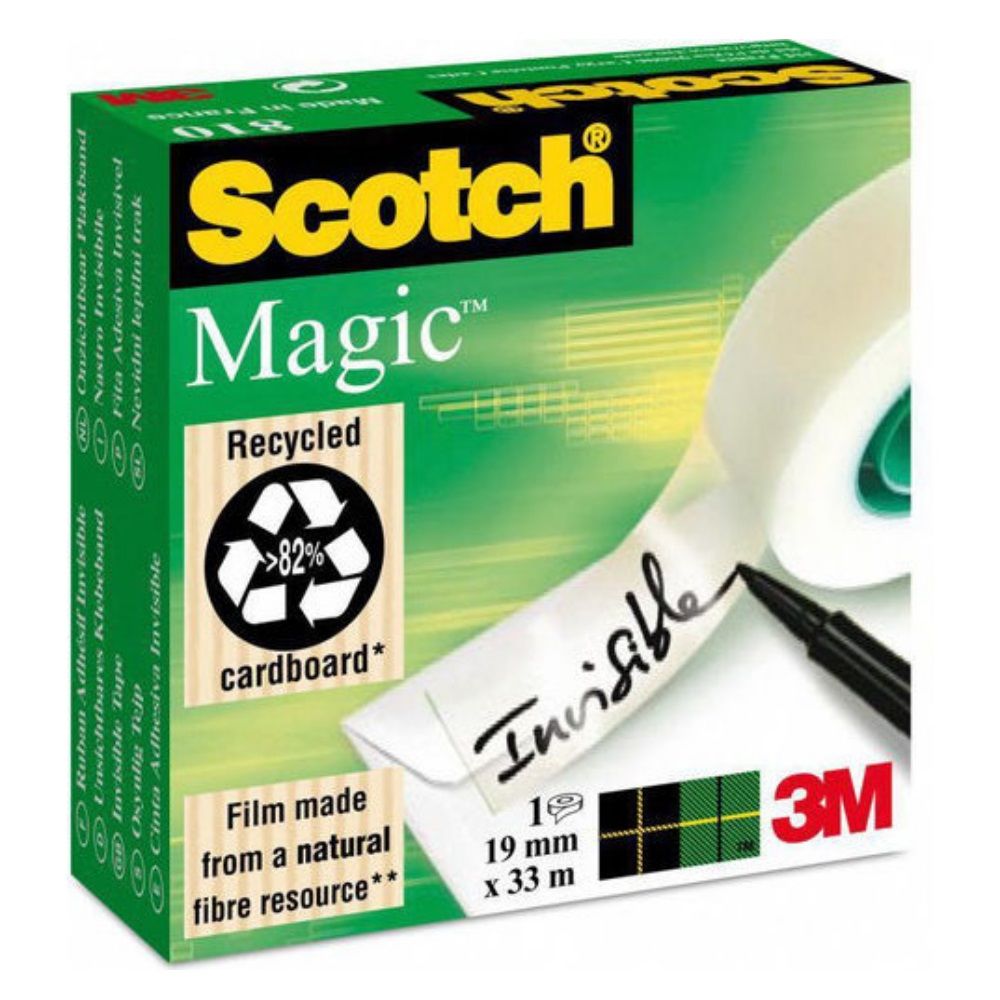 3M Scotch Magic 810 Görünmez Bant 19 mm x 33 m