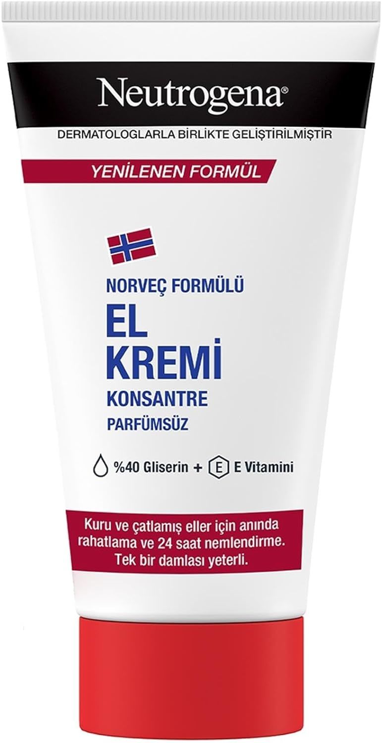 Neutrogena Norveç Formülü Konsantre El Kremi Parfümsüz 75 ml