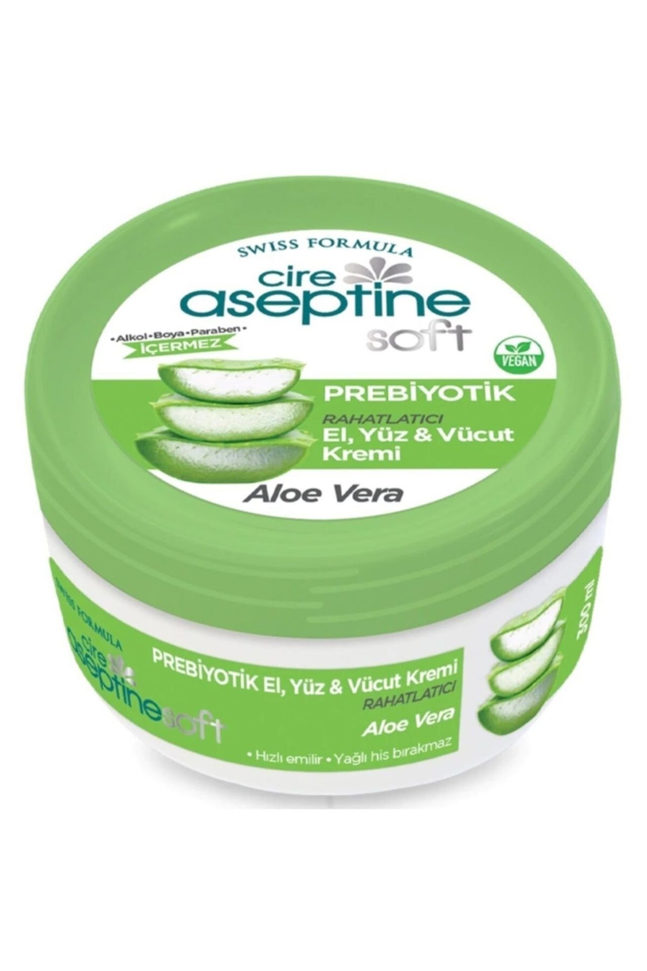 Cire Aseptine Soft Aloe Vera Özlü Yatıştırıcı Besleyici Prebiyotikli Krem 100 ml