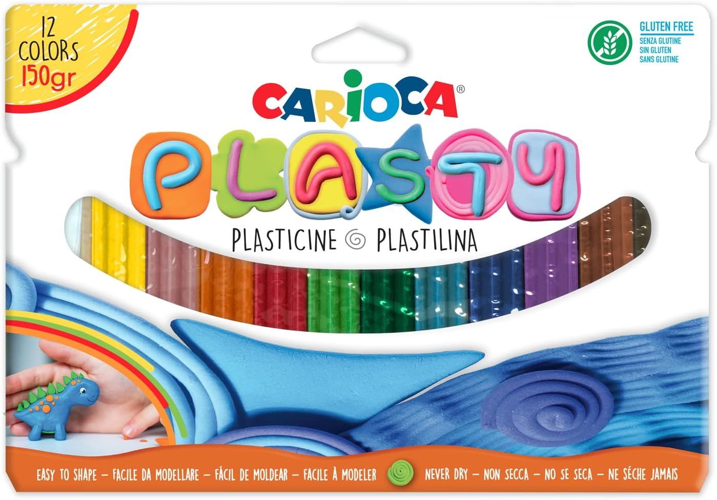 Carioca Plasty Kurumayan Oyun Hamuru 12 Renk 150 gr