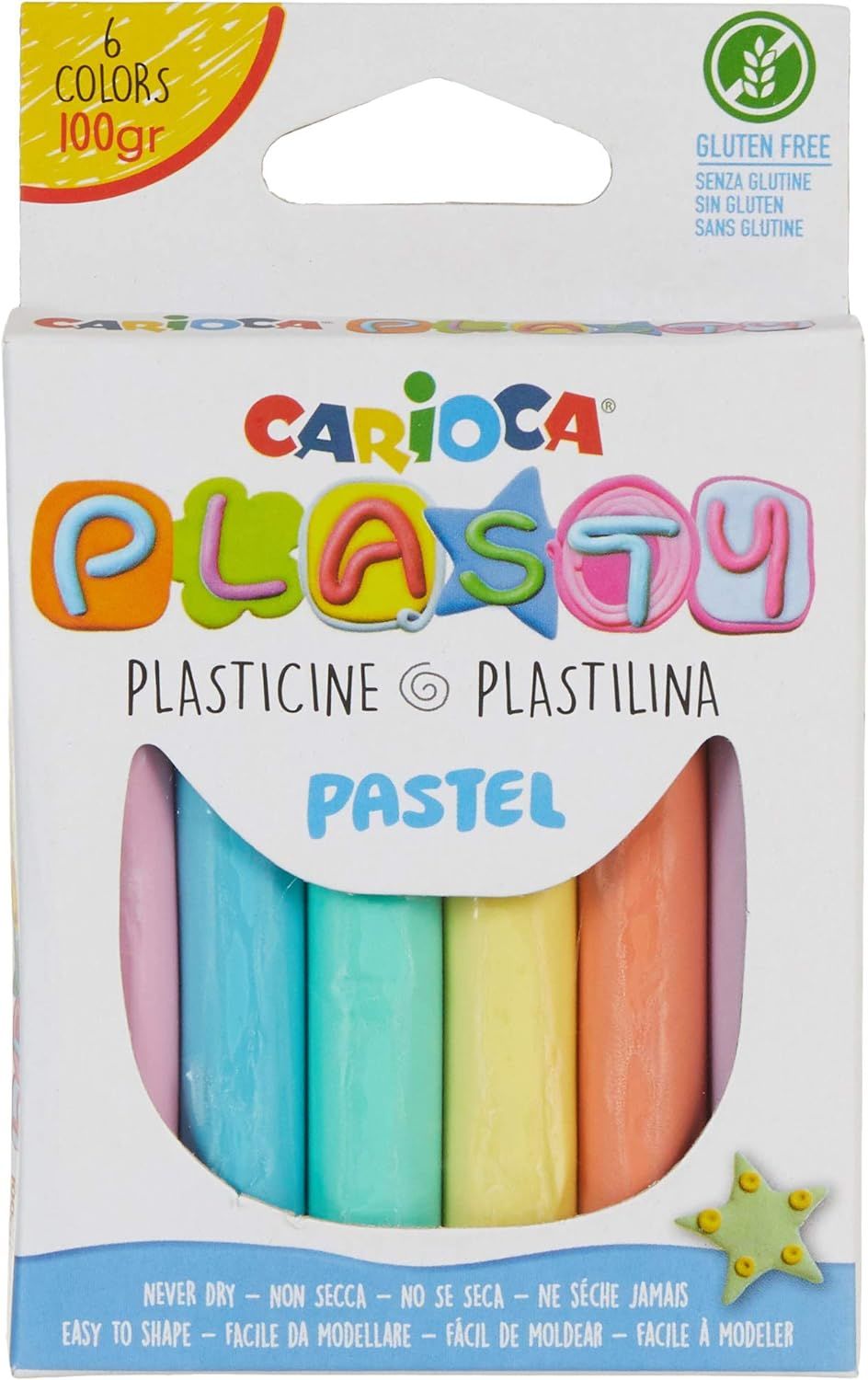 Carioca Plasty Kurumayan Oyun Hamuru 6 Renk 100 gr