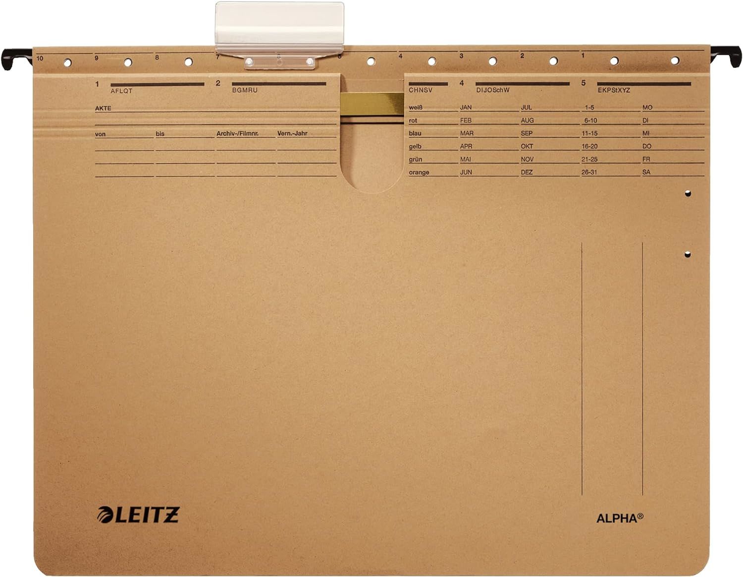 Leitz 1914 Alpha Askılı Dosya Telli 10'lu Kraft