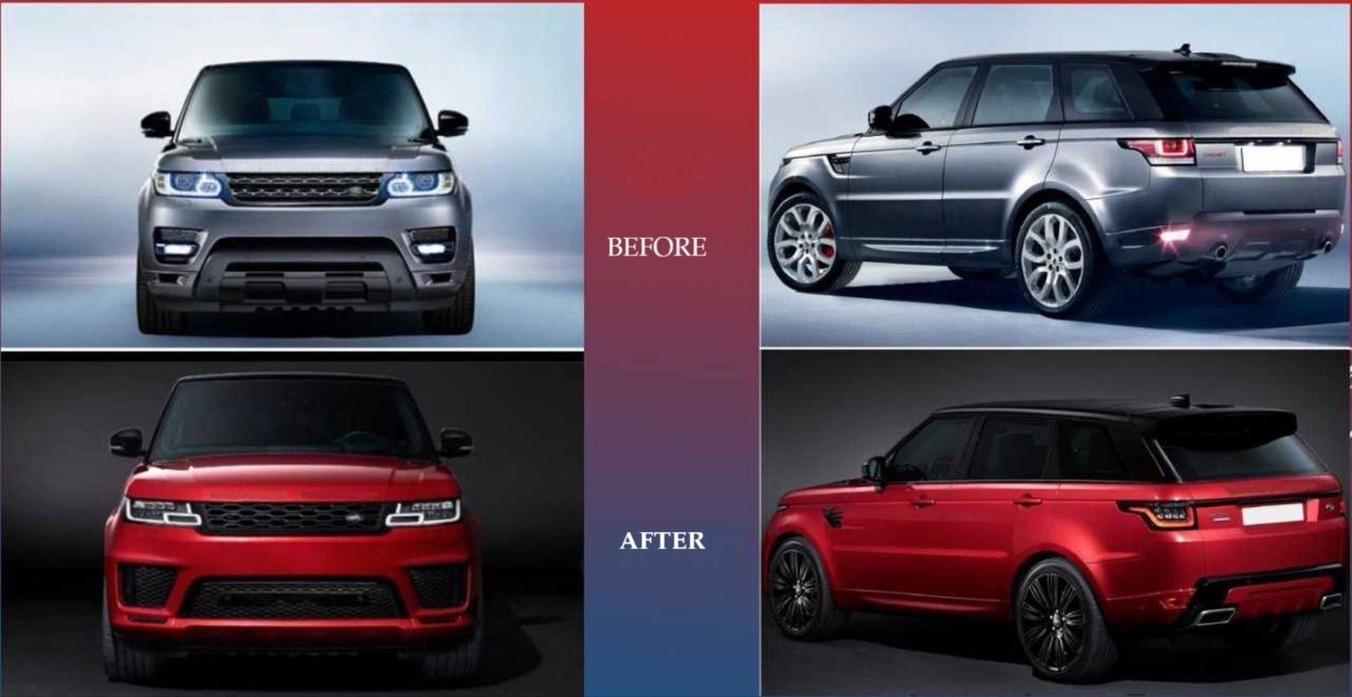 Land Rover RR Sport (2014-2017) Arası Uyumlu Facelıft 2018+ Body Kit /L494 Makyajlama