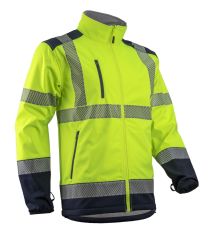 Coverguard erkek softshell hiviz mont - su ve rüzgar geçirmez