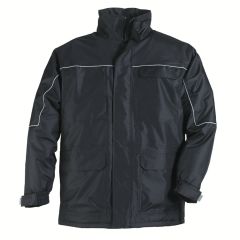 ERKEK SİYAH RIPSTOP PARKA 4/1   5RIBN