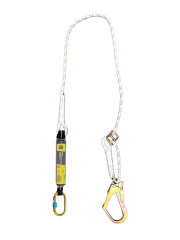 Irudek 364/200cm Ayarlanabilir Şok Emicili Tek Kollu Lanyard -Çelik 55mm Kancalı