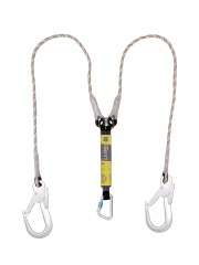 Irudek 373/140cm Şok Emicili Çift Kollu Lanyard -Alum.60mm Kancalı