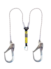 Irudek 373/180cm BH Şok Emicili Çift Kollu Lanyard -Alum.110mm Kancalı