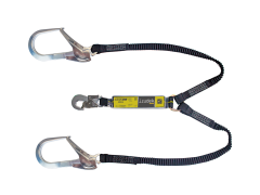 Irudek 383/180cm Bh Webbing Şok Emicili Çift Kollu Lanyard -Alum.110mm Kancalı