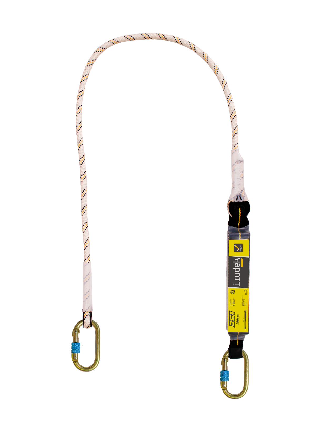 Irudek Kit 361 + 2 X 981 Lanyard Şok Emicisi + 120cm. Halat + 2 Vidalı Çelik Karabina