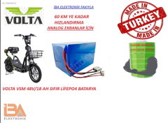 VOLTA VSM LİFEPO4 BATARYA AKÜ 48V 18AH ((Elektrikli Bisiklet için Akü)