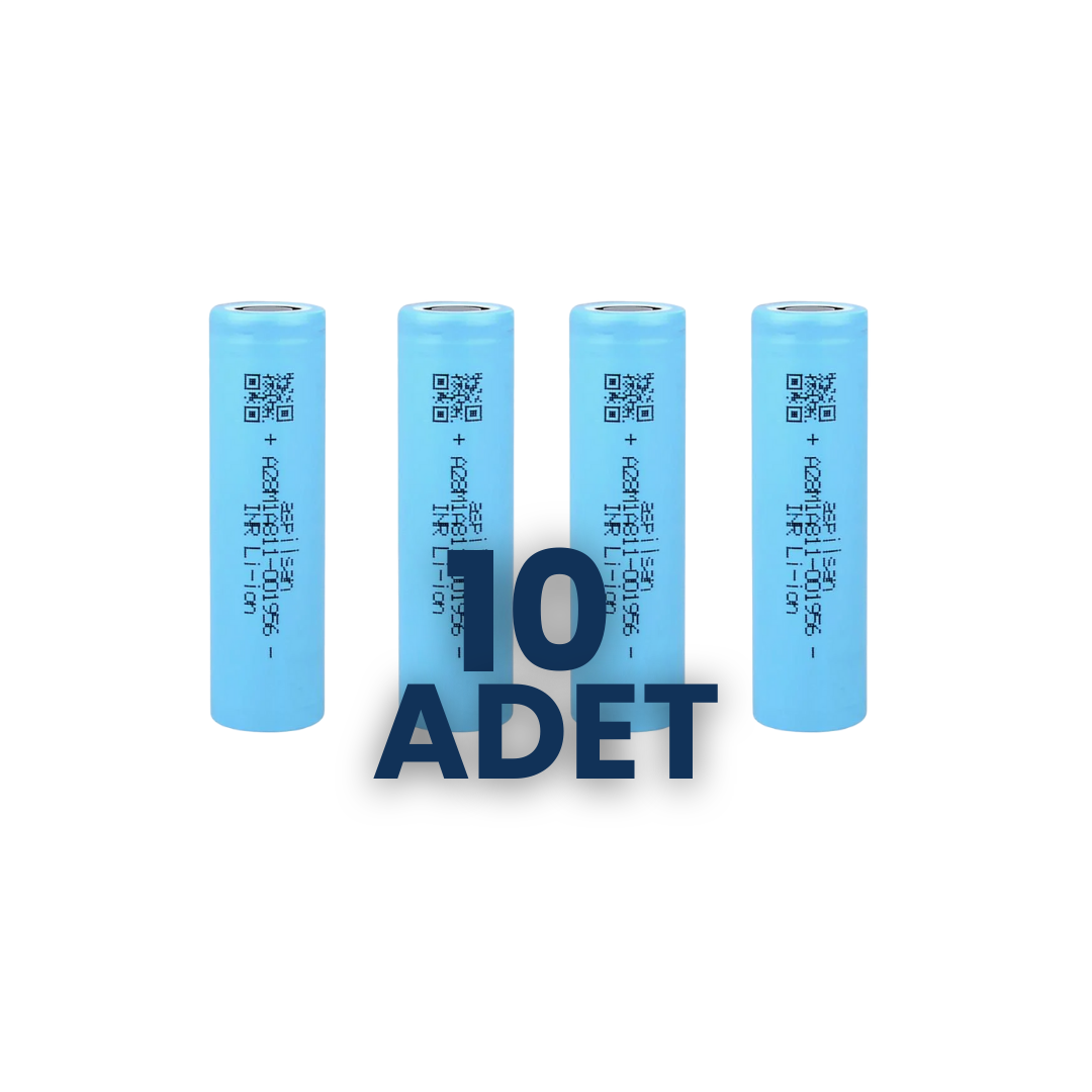 2900 mAH Li-ion Şarjlı pil 10 Adet