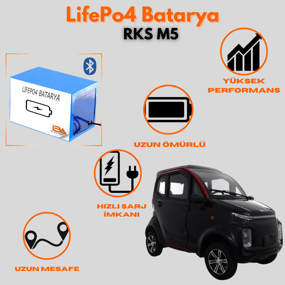 RKS M5 72V72AH LifePo4 Batarya
