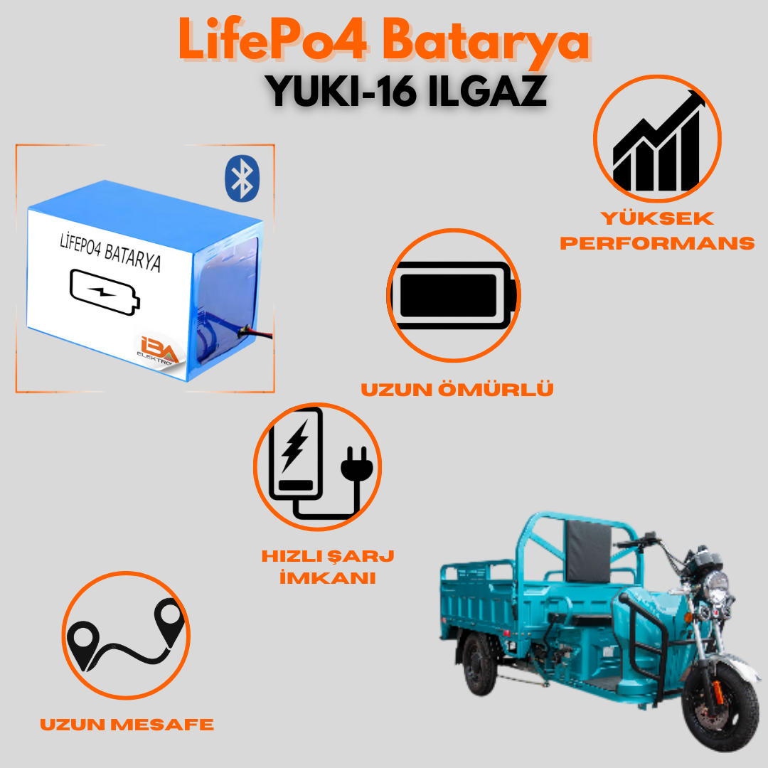 YUKİ-16 ILGAZ 72V72AH LifePo4 Batarya