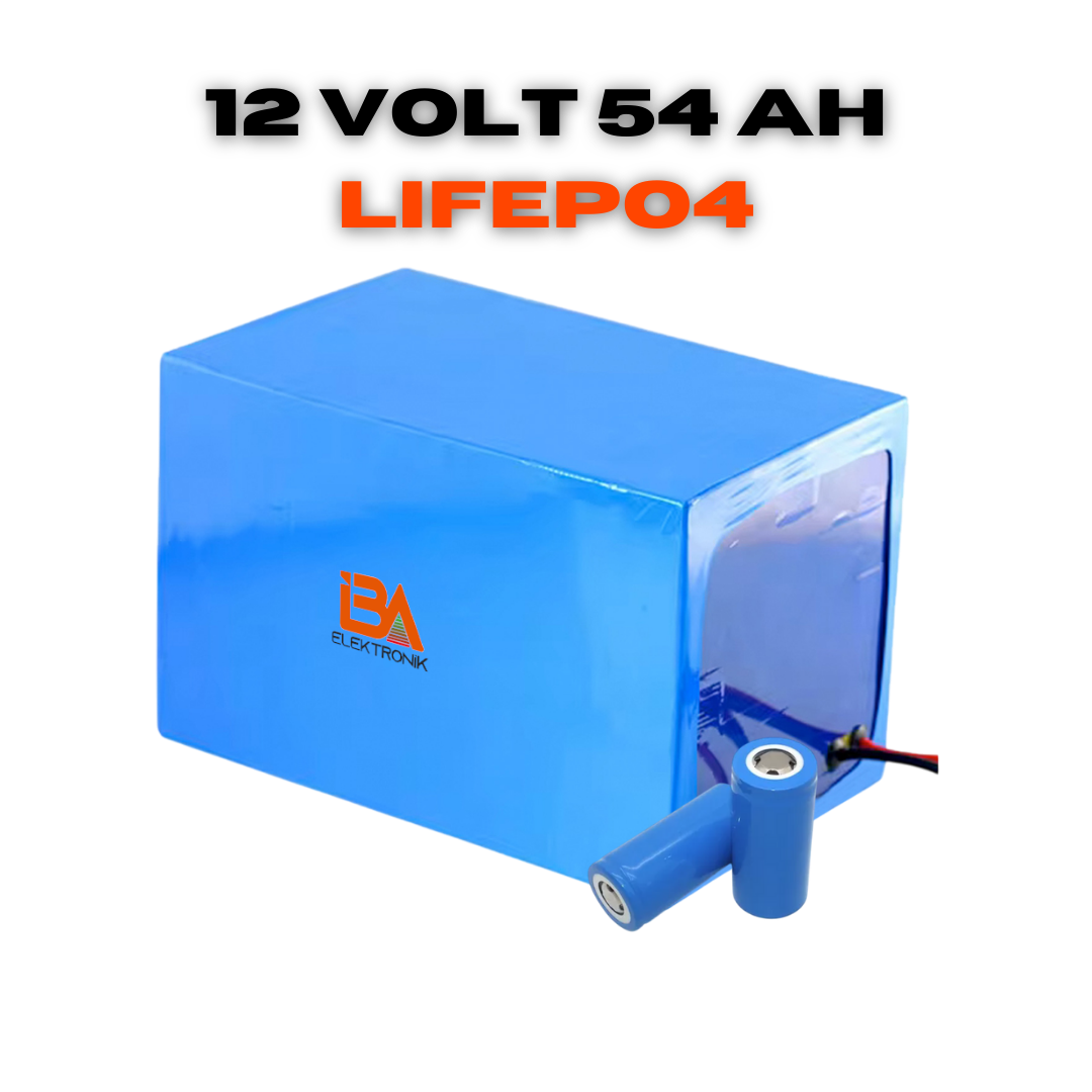 12 Volt 54 AH Lifepo4 Batarya