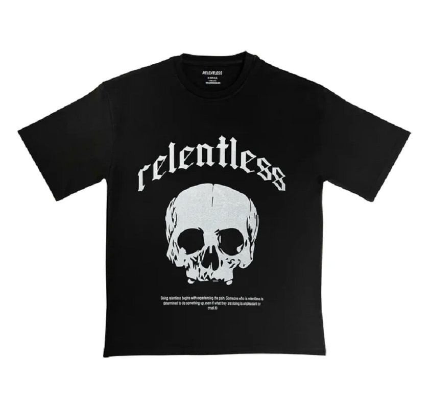 Proteinocean Relentless Skull Oversize T-Shirt