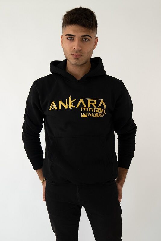 Ankara Mafia  Kapşonlu Siyah Unisex Sweatshirt Hoodie Polar