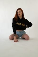 Adana Mafia Kapşonlu Siyah Unisex Sweatshirt Hoodie Polar