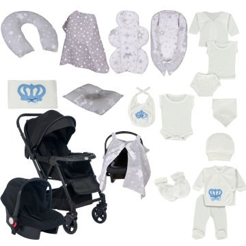 Joell Trendy Bebek Arabası & Puset & Tekstil Seti & Hastane Çıkışı