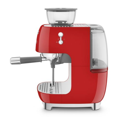 Smeg Kırmızı Öğütücülü Espresso Kahve Makinesi