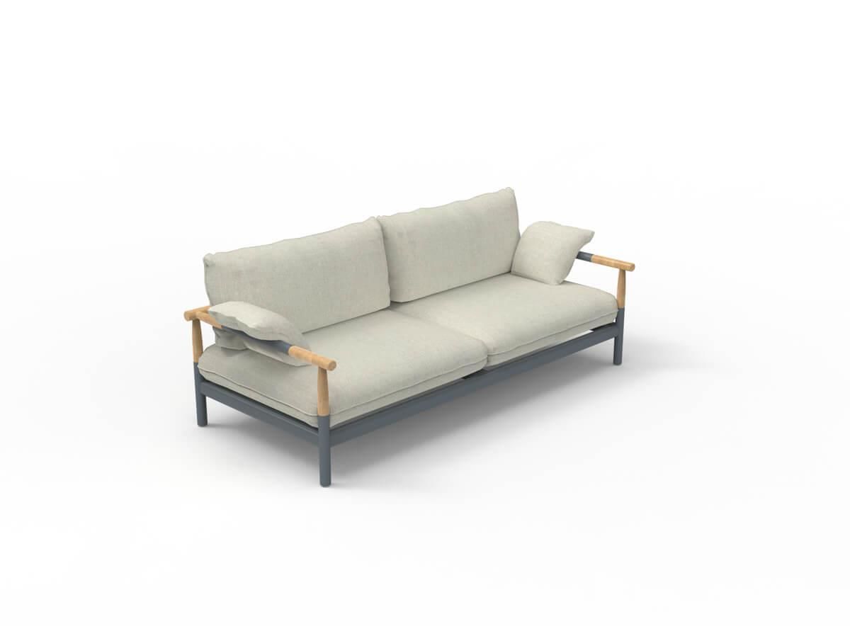 Icon Anthracite Sofa Double