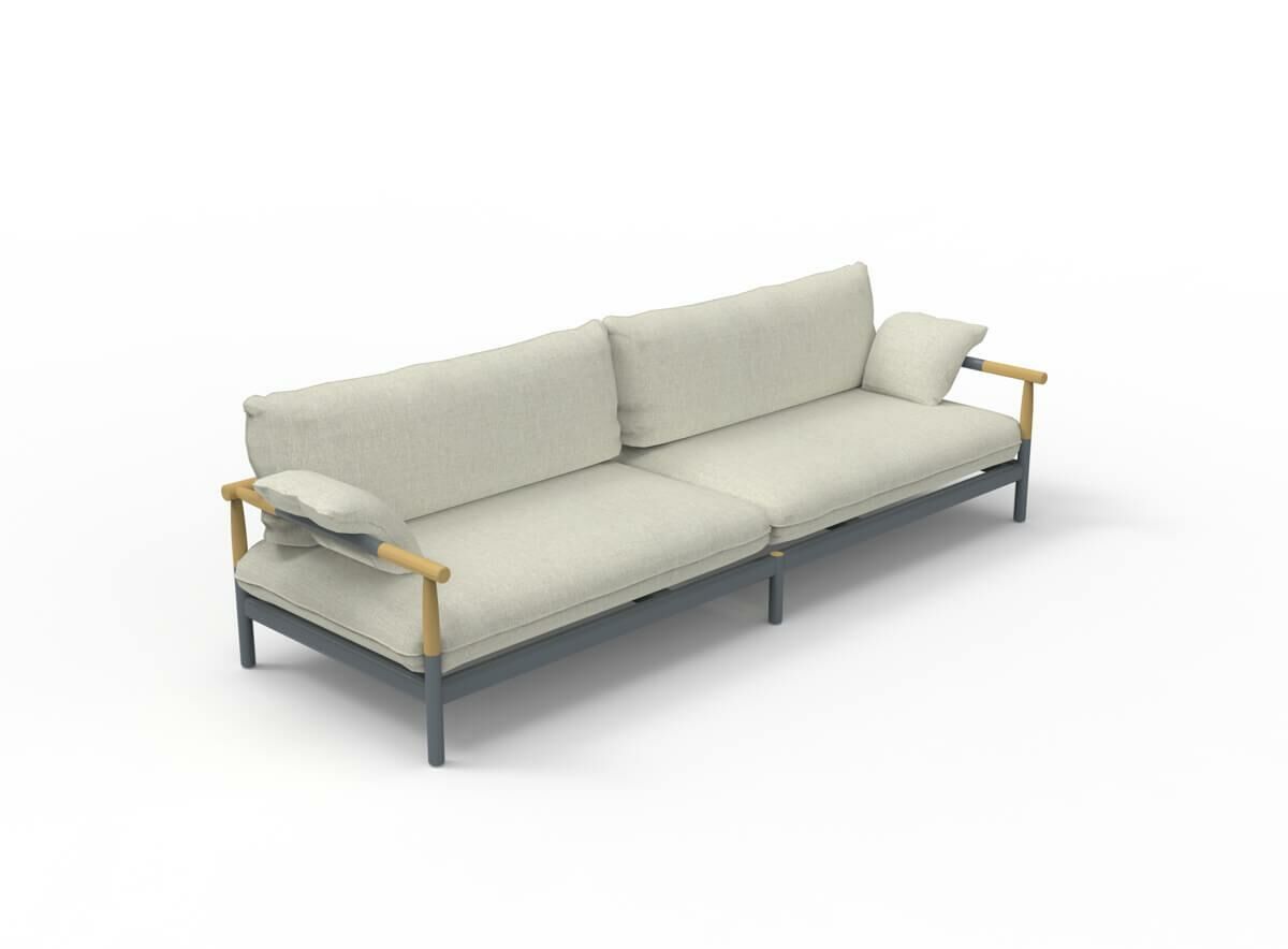 Icon Anthracite Sofa Three-Piece