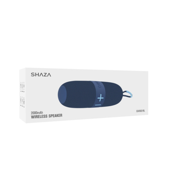 SHAZA Taşınabilir Bluetooth Hoparlör 8W*2 Ses Çıkışı Mavi