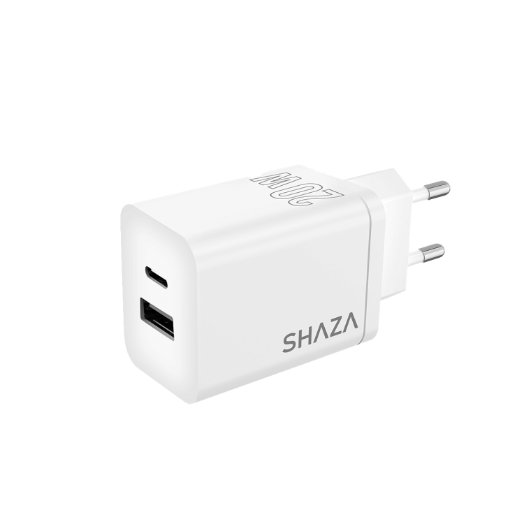 SHAZA Çift Çıkışlı Usb QC3.0& Type-C PD 20W  Şarj Adaptörü 1500