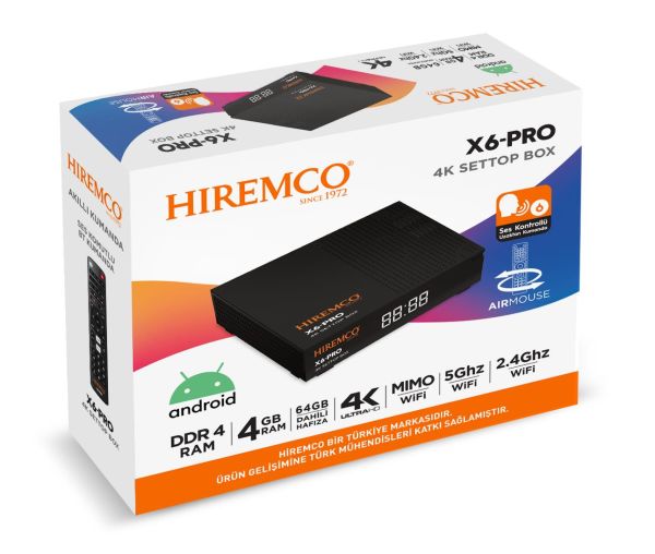 Hiremco X6 PRO Android Box